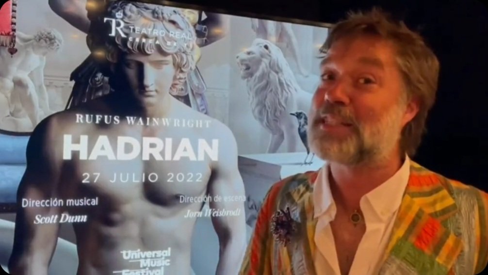 antinousgaygod's tweet photo. πͺ· Happy Birthday @rufuswainwright born 22 July 1973. #RufusWainwright's "Hadrian" won Outstanding New Opera at @DoraAwards. The opera had its gala world premiere at @CanadianOpera in Toronto in Oct 2018. Baritone @thomashampson was #Hadrian & tenor #IsaiahBell was #Antinous. πͺ· https://t.co/yVPYNrOZOW