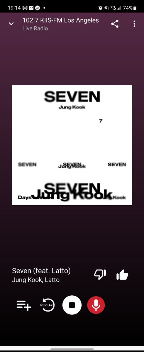 Thank you so much, @JoJoWright, for playing our requests! Can't get enough of #Seven. Such an amazing song 🎵 😍 
#JojoOnTheRadio @1027KIISFM