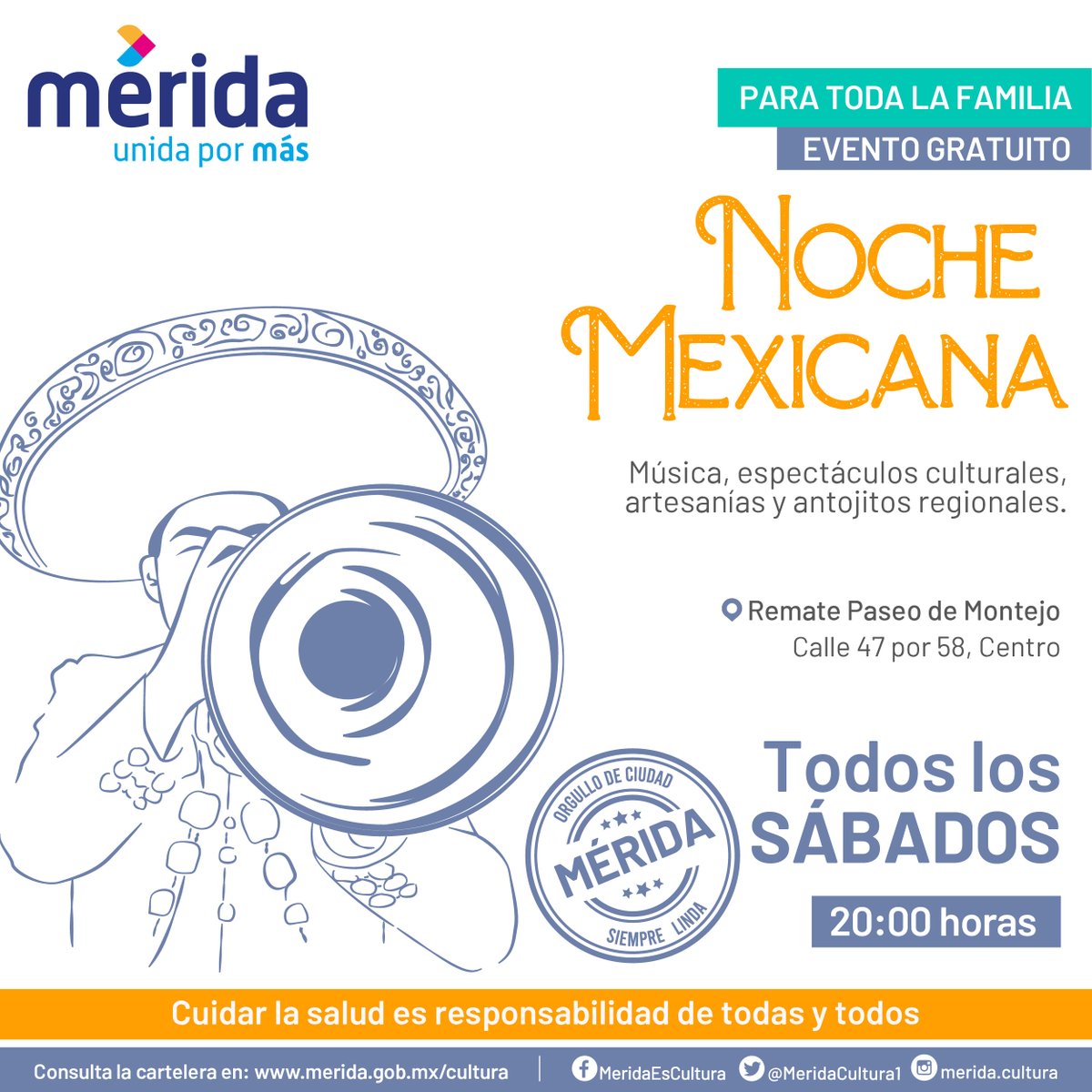 🌟El programa #NocheMexicana recibe hoy al Ballet Folclórico “Mitzteamoa Noyollo” de la Casa de la Cultura “Rosario de la Peña” de Tepetlixpa, Estado de México, así como a solistas y al Mariachi Juvenil de mi Tierra  (Programa sujeto a cambio sin previo aviso). <a href="/RenanBarrera/">Renán Barrera</a>