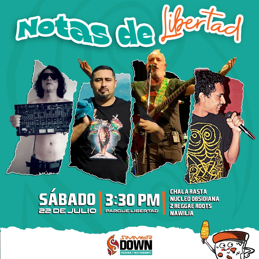 Gira por México y Centroamérica
📅 Sábado 22 de julio
📌 Parque Libertad 
📍Santa Ana 🇸🇻
Entrada gratuita!! 
#Reggae
#Gira
#ChalaRasta 
#ElSalvador