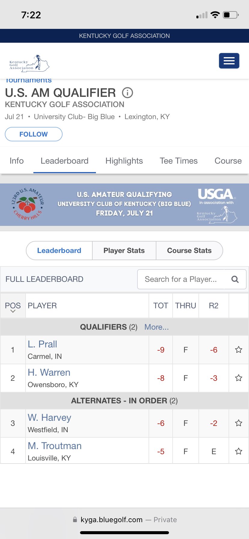 Westfield Boys Golf on Twitter "Have a day Will Harvey. The rising