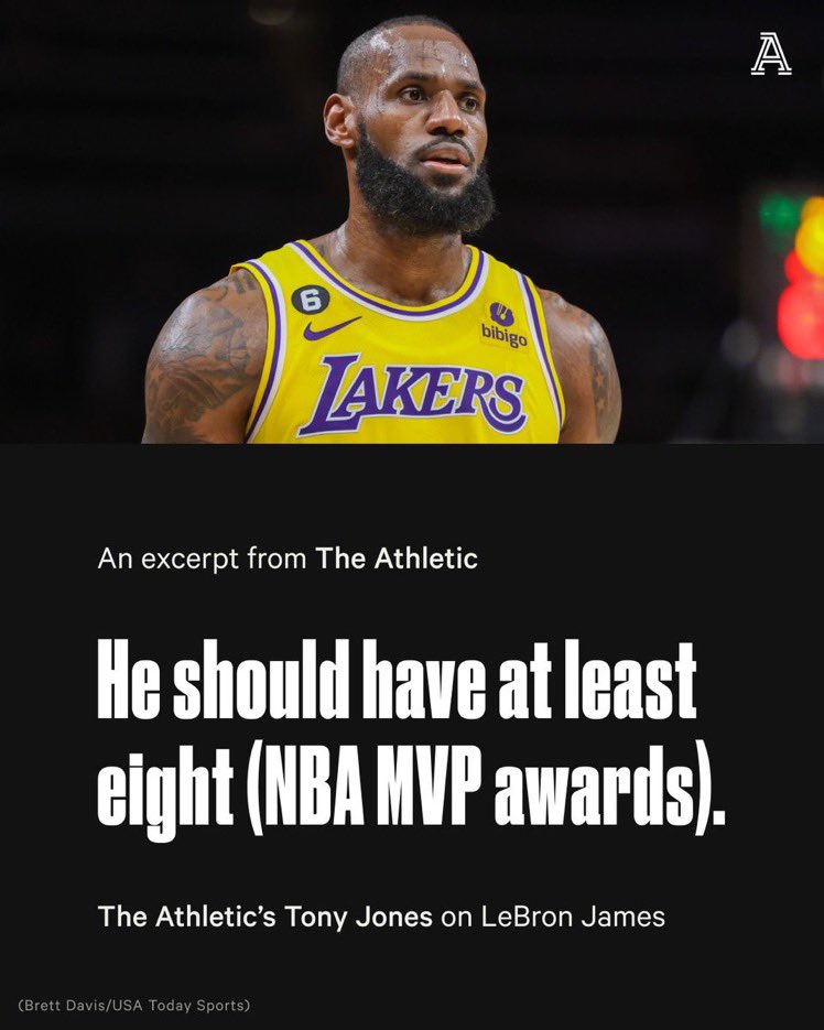 LBJsBest's tweet photo. Most ppl know LeBron deserved to win more than 4 MVP’s. https://t.co/1qu8apUu8W
