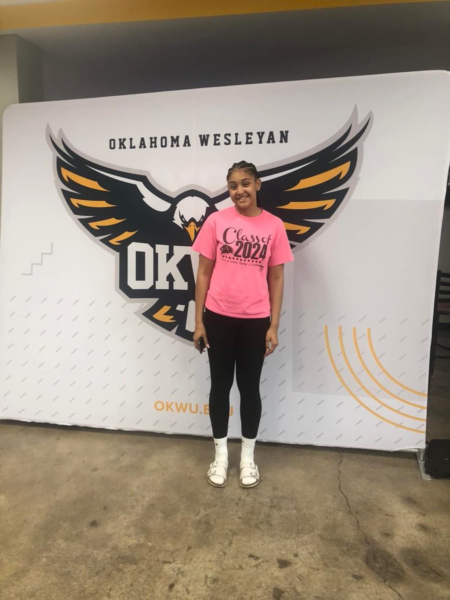 MyaFree4's tweet photo. Happy to receive my 3rd official offer from Oklahoma Wesleyan for volleyball. @OKWUniv @ColtsAD https://t.co/7nfcuHpKqF