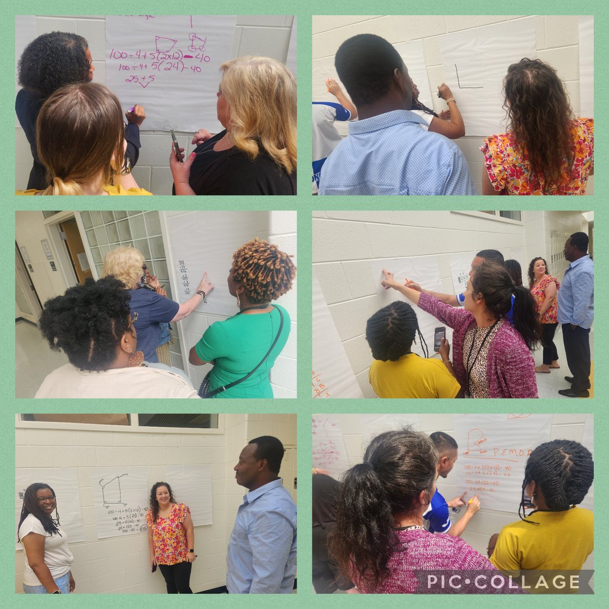 stacyrsalter's tweet photo. #EducatorsLaunch2023 Choice Day, 3 sessions of High Impact Instructional Strategy - #BuildingThinkingClassrooms with #Henry360 1 marker, a collective, 1 entity. Teachers got to experience the magic today! @Math_HCS @HenryCountyBOE #TotalParticipationTechniques https://t.co/7hP7mb0vRw
