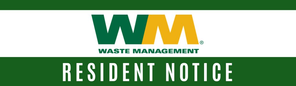 WASTE MANAGEMENT SERVICE NOTICE:
Due to the extreme heat headed our way next week, Waste Management drivers servicing the Village of Lemont will be starting earlier. WM will service Lemont residents starting at 5AM instead of 6AM TUESDAY, WEDNESDAY &amp; THURSDAY, JULY 25, 26 &amp; 27.