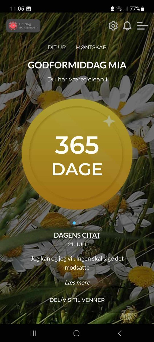 Et helt år den 21. Tak til fællesskabet, jer og mit livs kærlighed ❤️