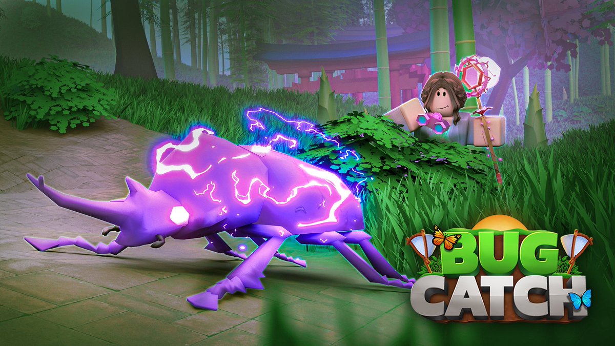 Hey! I made a thumbnail for Bug Catch game! 

In this game you can navigate legendary maps and catch amazing butterflies, ladybugs and truly fantastic bugs!

The game link: roblox.com/games/62855379…
And the game's twitter account: x.com/TeamLumi_RBLX

🔁&amp;💖 Appreciated