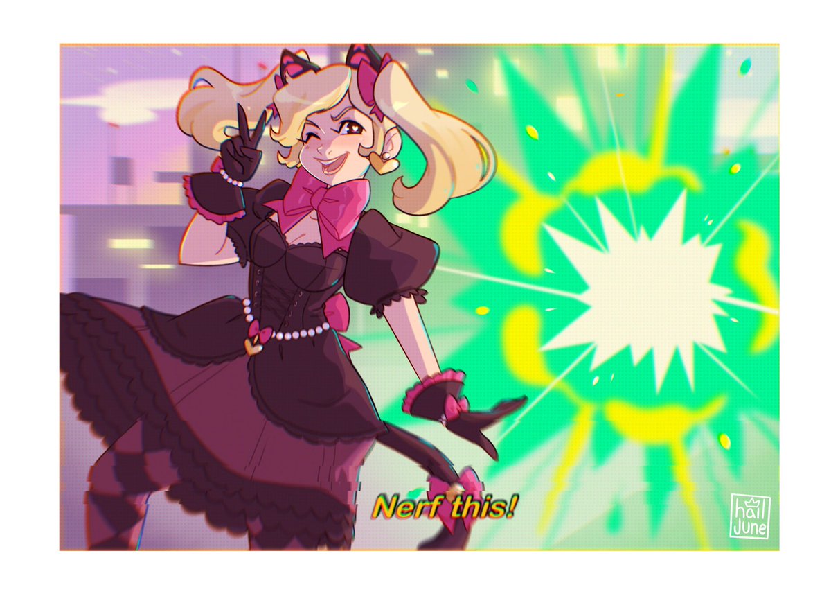 hailjune's tweet photo. Black cat Dva + 90s anime aesthetic = 🫶🏻
#Overwatch #Dva https://t.co/OmdxUVy1lS