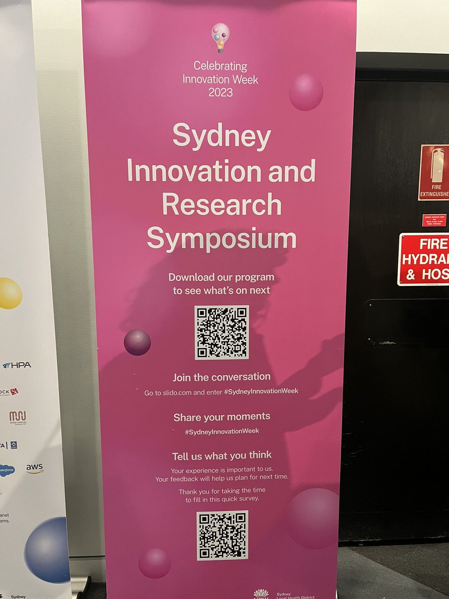 LenaLSL's tweet photo. #SydneyInnovationWeek Sydney Innovation &amp; Research Symposium wonderfully moderated by the always witty, entertaining @DoctorKarl What a great way to finished up the week - inspired and energised by all the innovation and research in the Sydney local health district. @NSWHealth https://t.co/C5XPYcx5SM