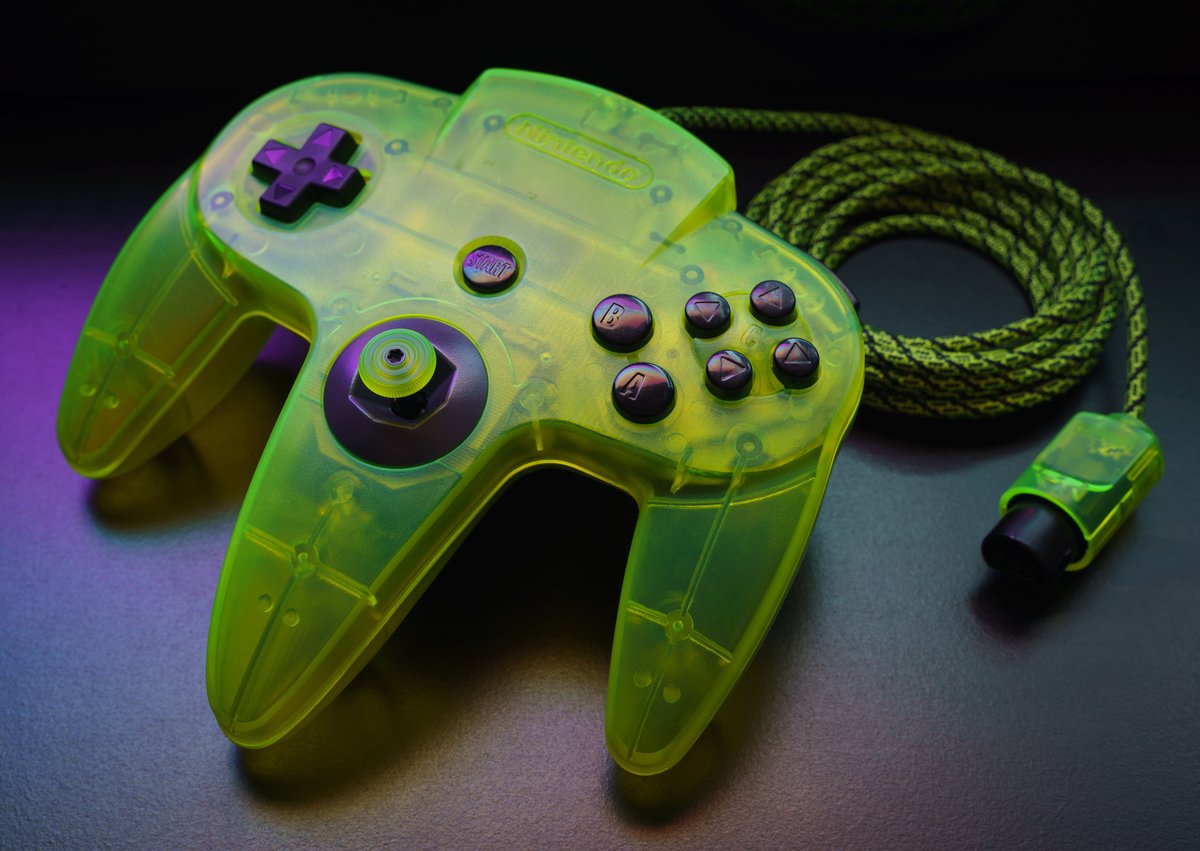 gamrjerome's tweet photo. Newest #n64 build. Done before color scheme with black buttons. Traded with @Bailey_sm64 for the buttons. Check out her store. https://t.co/ZdO6zOLCDB
Not much for specs. Just looks cool.
Tao Nylon Stick
#SS64 Neon Cap
Oem bowl and gears
Neon Green Helix 550 Paracord https://t.co/WvVPLhkhbt