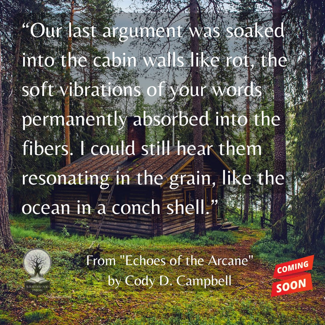 CodyCampbell's tweet photo. "A Stroke of Fate" will be in a collection titled "Echoes of the Arcane" by Pacific Northwestern author Cody D. Campbell. Be sure to follow for more information as the release date approaches.
#amwriting #pnw #pnwwriters https://t.co/xY0I9Q2hyj