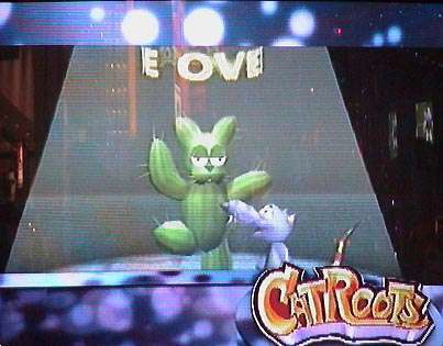 Catroots is a canceled game of an unknown genre developed by Marigul for the Nintendo 64. There are currently no gameplay videos of the game. Here is a selection of photos from E3 2000 with this cancelled title.  

2/2 https://t.co/tMPyNTRIMg