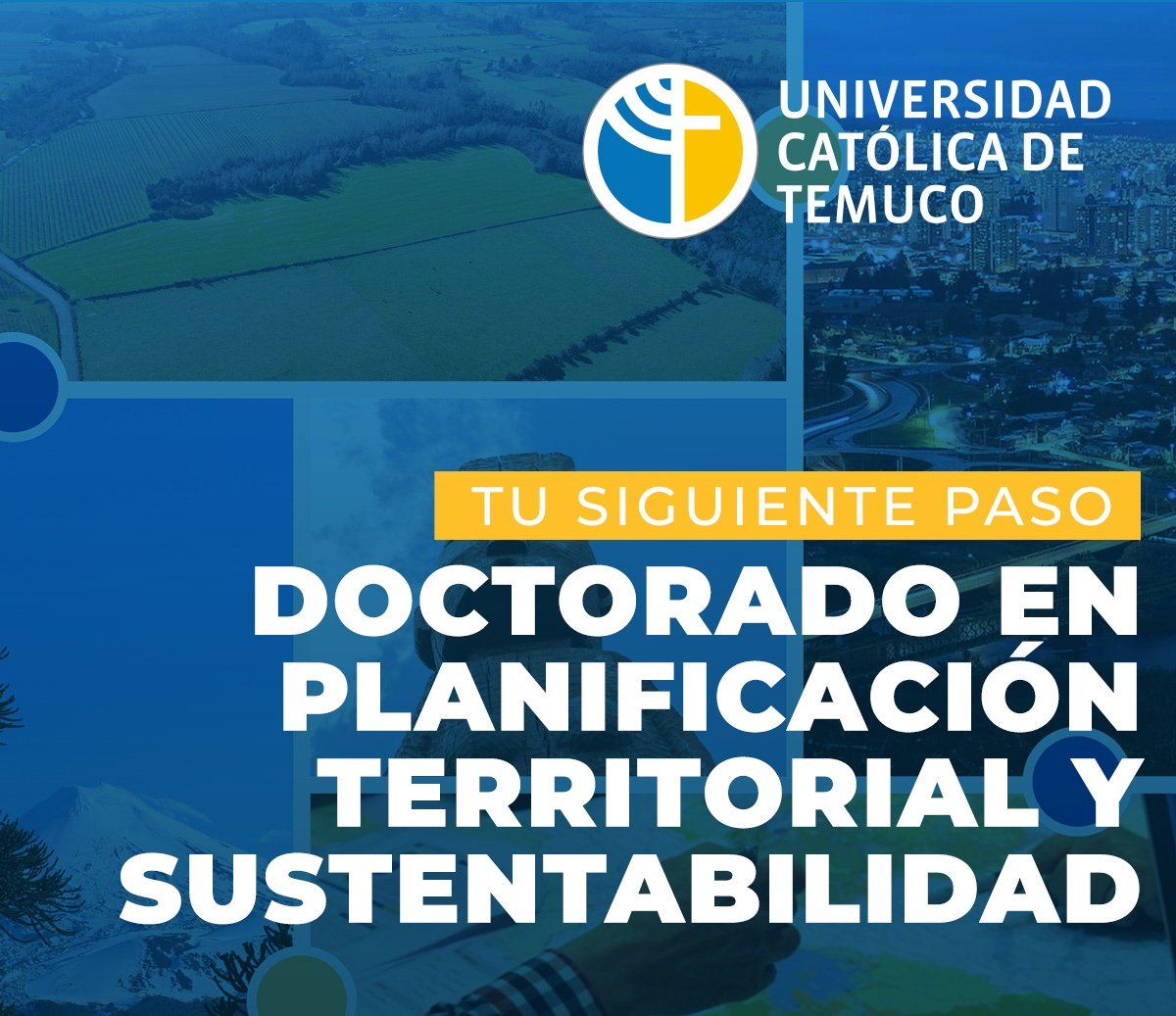 Tres nuevos Concursos Académicos para la planta del Doctorado en Planificación Territorial y Sustentabilidad.... Área Sustentabilidad y Modelación Territorial <a href="/UC_Temuco/">UC Temuco</a> <a href="/doctorado_ptys/">Doc en Planificación Territorial y Sustentabilidad</a> <a href="/LPT_UCT/">LPT UCTemuco</a>
 uct.cl/destacados/1389
uct.cl/destacados/1388
uct.cl/destacados/1387