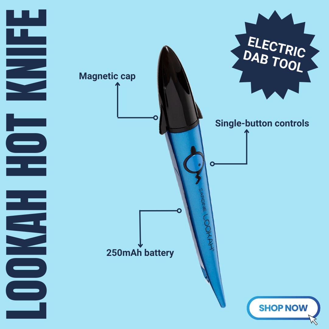 SmokingOutlet's tweet photo. The Lookah Sardine Hot Knife is the best way to upgrade your dabbing setup!

https://t.co/sdFOjeVrFO

#vapes #lookah #bongshop #stoner #stonerthings #cannabis #headshop #weed #420daily #dabbing https://t.co/ouCU63rQX8