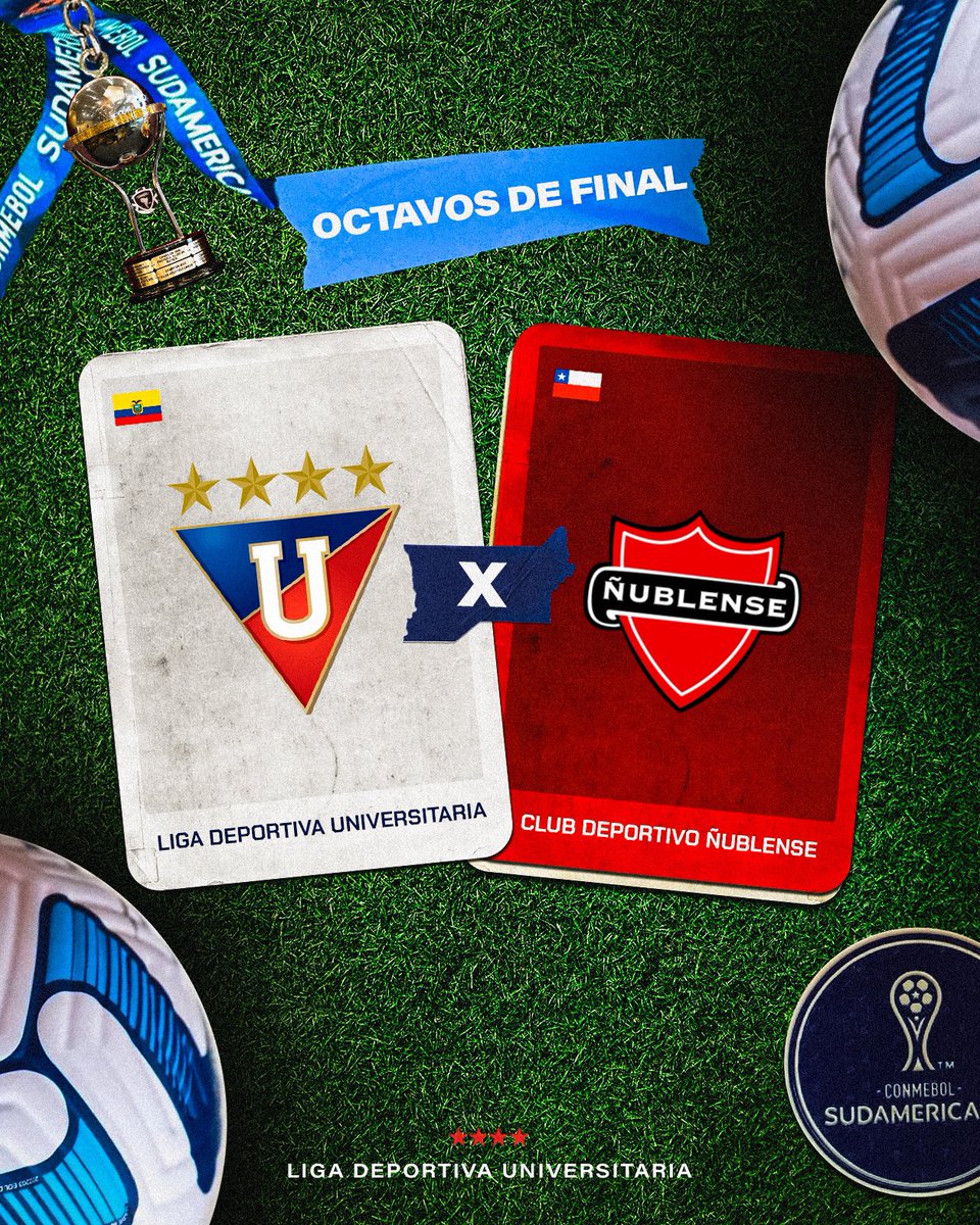 LDU_Oficial's tweet photo. Hola @nublenseSADP 👋👀

¡Nos vemos en octavos!. 😜

#CopaSudamericana
#LaGranConquista
#VamosLIGA ⚪️🔴 https://t.co/kbfJREzIJW