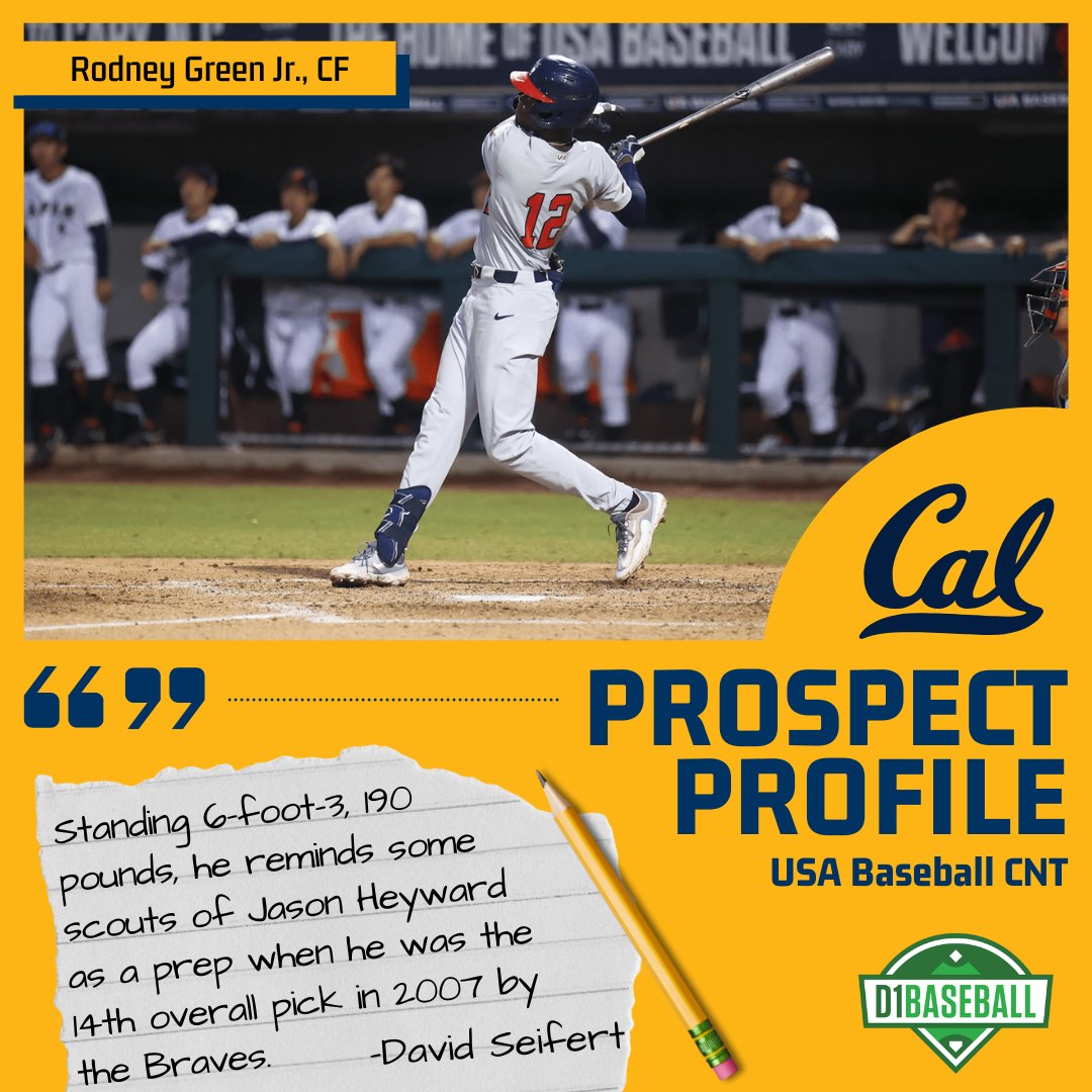 D1Baseball (@d1baseball) on Twitter photo "On the bases Green was a constant stolen-base threat who anticipated well with a walking leadoff and very good acceleration."
More on <a href="/CalBaseball/">Cal Baseball</a>'s Rodney Green Jr. (<a href="/RodneyGreen2021/">Rodney Green Jr</a>) and the <a href="/USABaseballCNT/">USA Baseball CNT</a>'s other outfielders and catchers ⤵
🔗 d1ba.se/44UQkf3 "On the bases Green was a constant stolen-base threat who anticipated well with a walking leadoff and very good acceleration."
More on <a href="/CalBaseball/">Cal Baseball</a>'s Rodney Green Jr. (<a href="/RodneyGreen2021/">Rodney Green Jr</a>) and the <a href="/USABaseballCNT/">USA Baseball CNT</a>'s other outfielders and catchers ⤵
🔗 d1ba.se/44UQkf3
