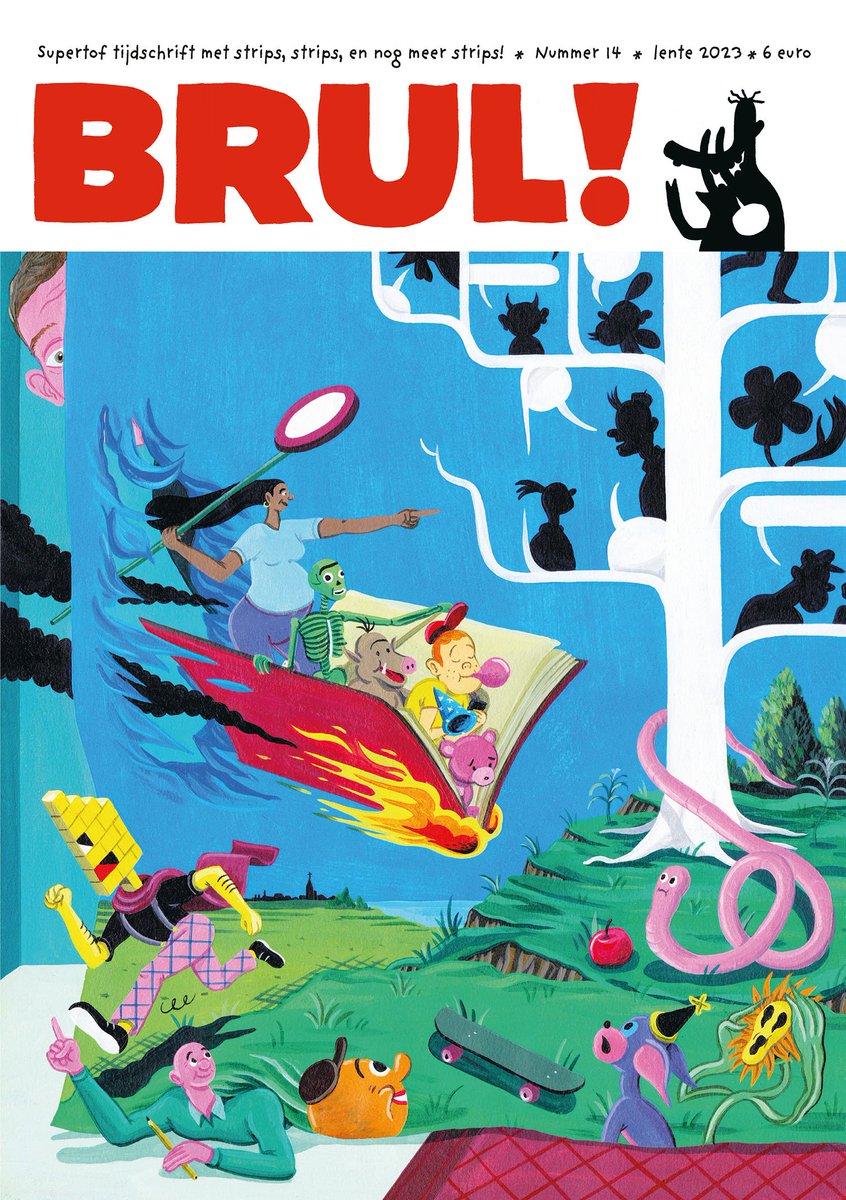 stripland_BENL's tweet photo. Een nieuwe #BRUL! Met een cover van #BrechtVandenbroucke. Een extra lang verhaal van #EefjeWentelteefje (#JeroenDeLeijer), strips van #BerendVonk, #WauterMannaert, #Flo, #KaridaVanBochove, #ElleMLepoutre, en veel, veel meer. Nummer 14 is nu verkrijgbaar. https://t.co/d0CcBNi2j4