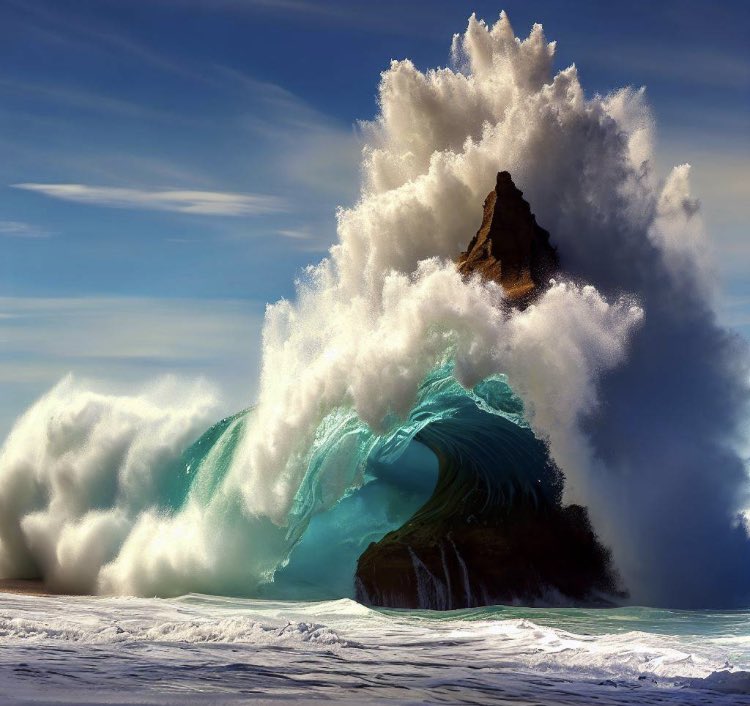 JourneyT0TheSon's tweet photo. The blue really pops in this one! #NaturePower #WaveCrash #NorthwestBeauty #BeachLife

magnificent wave crashing over the northwestern rock formations onto the beach https://t.co/xnbOMJdHJr