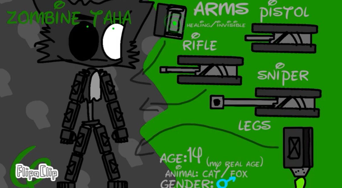 Zombinetaha's tweet photo. Here’s my OC ref sheet https://t.co/Jd4dnPsM5u