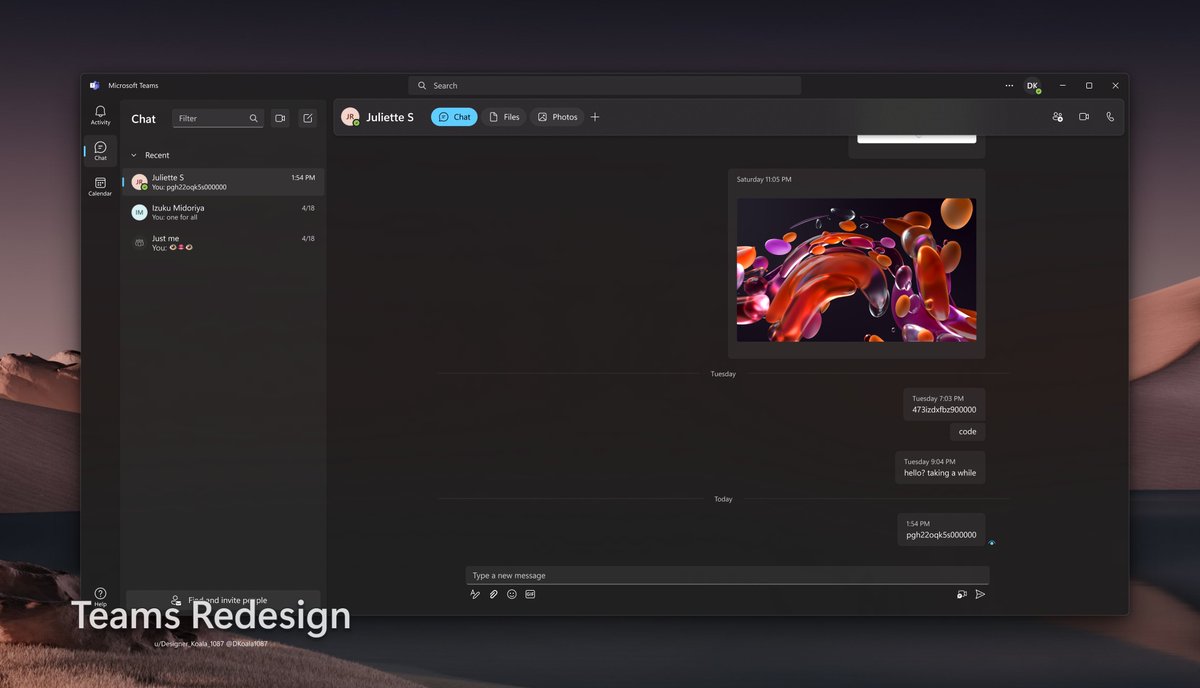 Microsoft Teams redesign #FluentFriday #FluentDesign https://t.co/QpI67sudEo