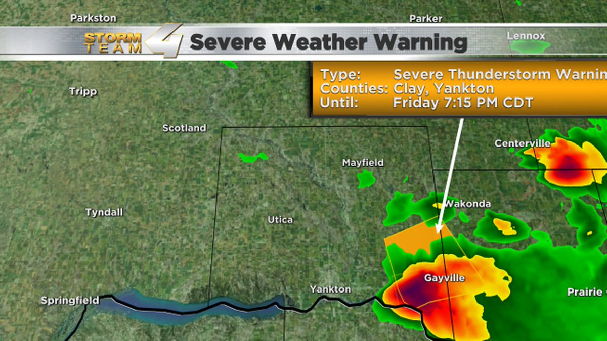 Yankton County severe weather alert.  For more details click here. ktiv.com/category/16252…