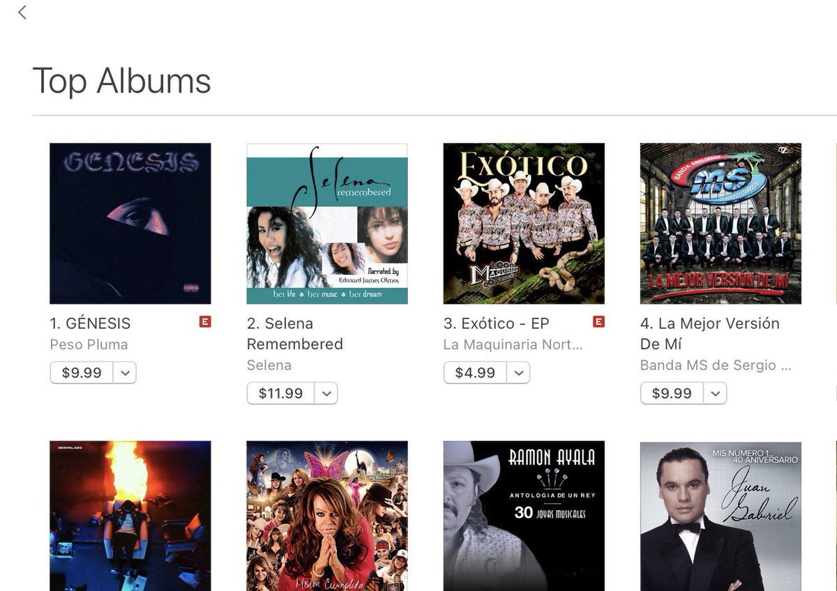 #3 iTunes Top Albums Música Mexicana 🙏🏼🫶🏼 
music.apple.com/us/album/ex%C3…
