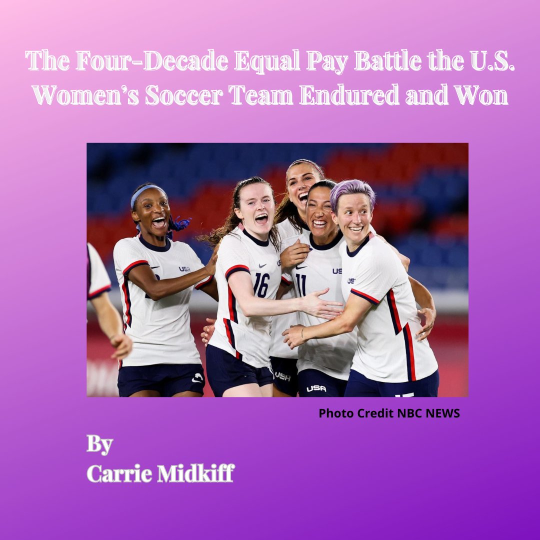 Read about the battle the US women's soccer team waged to receive equal pay for equal work.  And there's more to be done. Editorial intern Carrie Midkiff's analysis.
Watch them play tonight against Vietnam. #USWNT #USA  #FIFA #GenderPayGap #