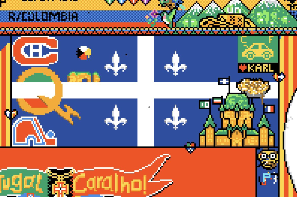 Le Québec est à l’honneur sur Reddit place. ⚜️💙
#polqc