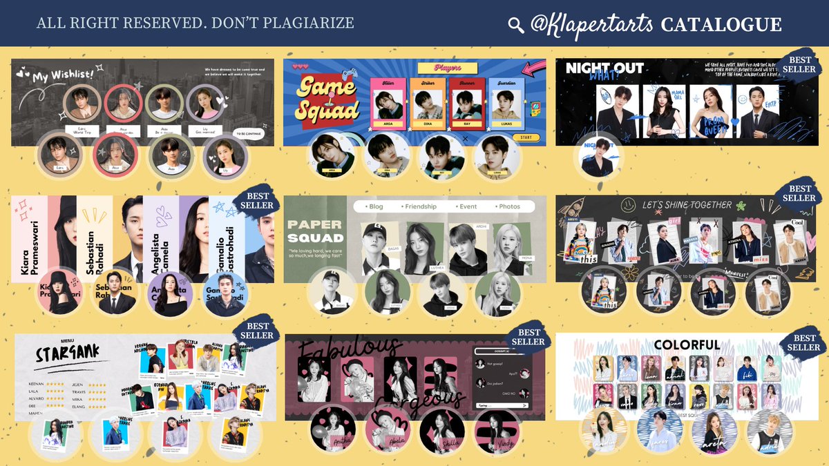 KLAPERTARTS's tweet image. HELP RT 🙌🏻  terima kasih!

ADA KATALOG BARU LAGI
Layout classy, coret coret, couple dan squad atau bestie lengkap

&amp;gt; Katalog lengkap cek link di bio

#zonauang #zonaba #zonajajan