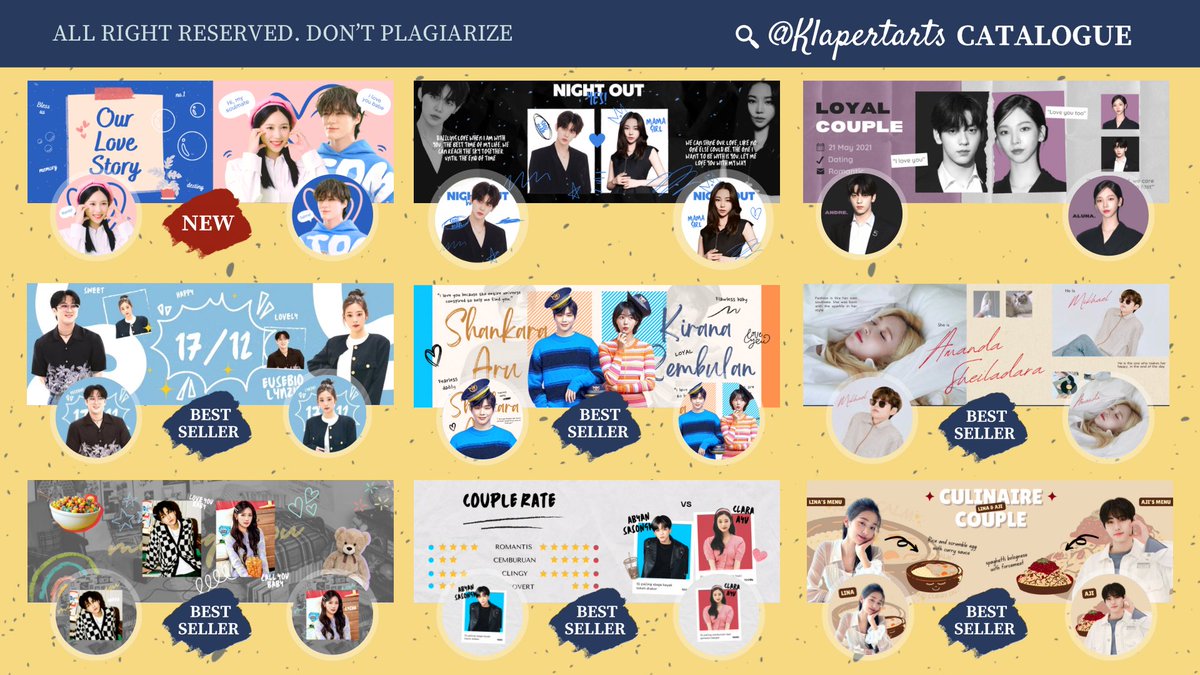 KLAPERTARTS's tweet image. HELP RT 🙌🏻  terima kasih!

ADA KATALOG BARU LAGI
Layout classy, coret coret, couple dan squad atau bestie lengkap

&amp;gt; Katalog lengkap cek link di bio

#zonauang #zonaba #zonajajan