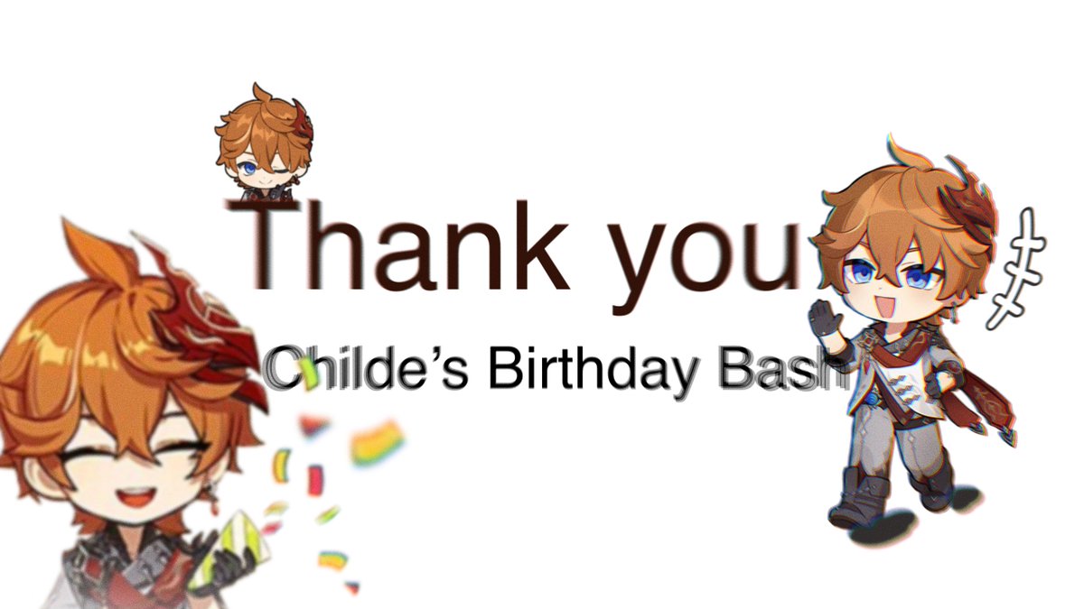 childebdaybash's tweet photo. 🎉💧🐳 Childe's B-Day Bash has ended! 🐳💧🎉

Don't worry! We will accept late submissions until August 4!

Thanks to all who joined us! Whether you contributed art or fic, shared our posts, or simply enjoyed the many incredible works, we're so glad you participated

-The Mods 🐳 https://t.co/QjDjFsVzks