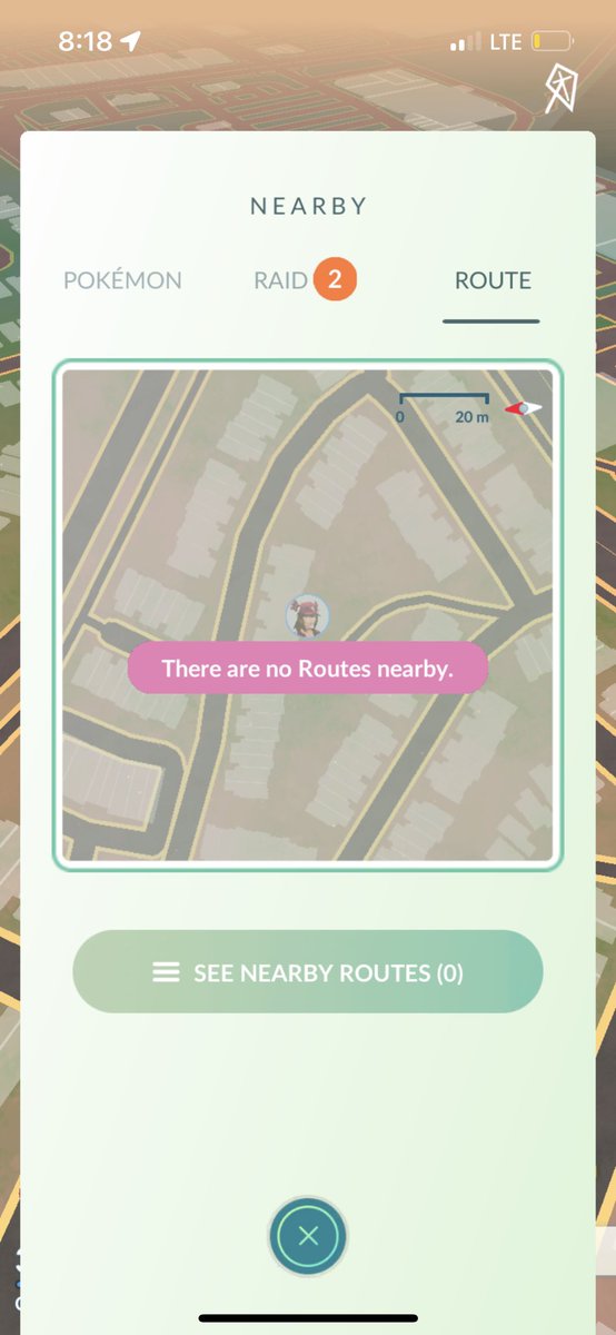 Kitkat_Barr1603's tweet photo. My routes aren’t existent yet? Guess I’ll just have to wait to create one! @PokemonGoApp #PokemonGO https://t.co/MRPEDRwRIx