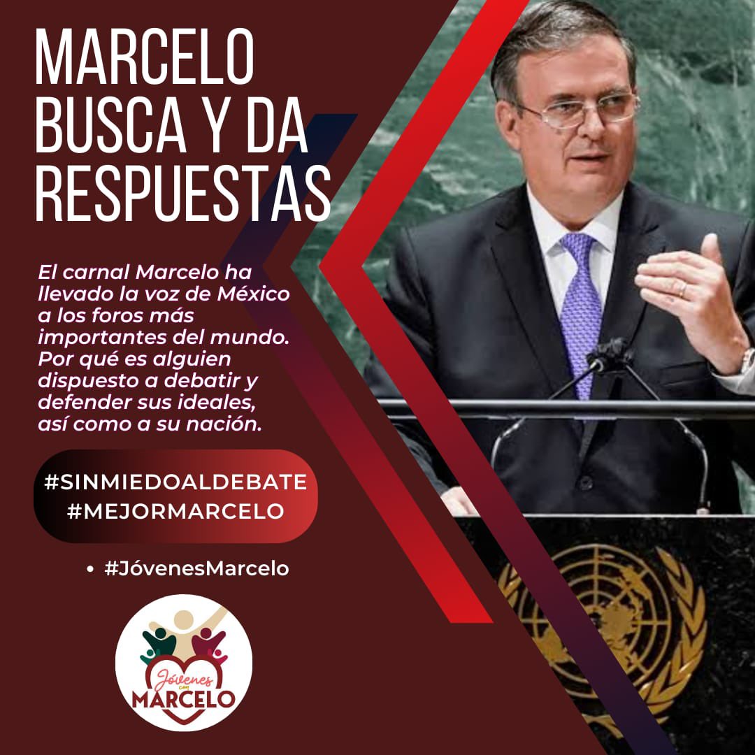 JovMarceloNL's tweet photo. #MejorMarcelo dice #SinMiedoAlDebate levanta la voz por la exposición de ideas #JóvenesMarcelo https://t.co/kyTt6uy3Pp