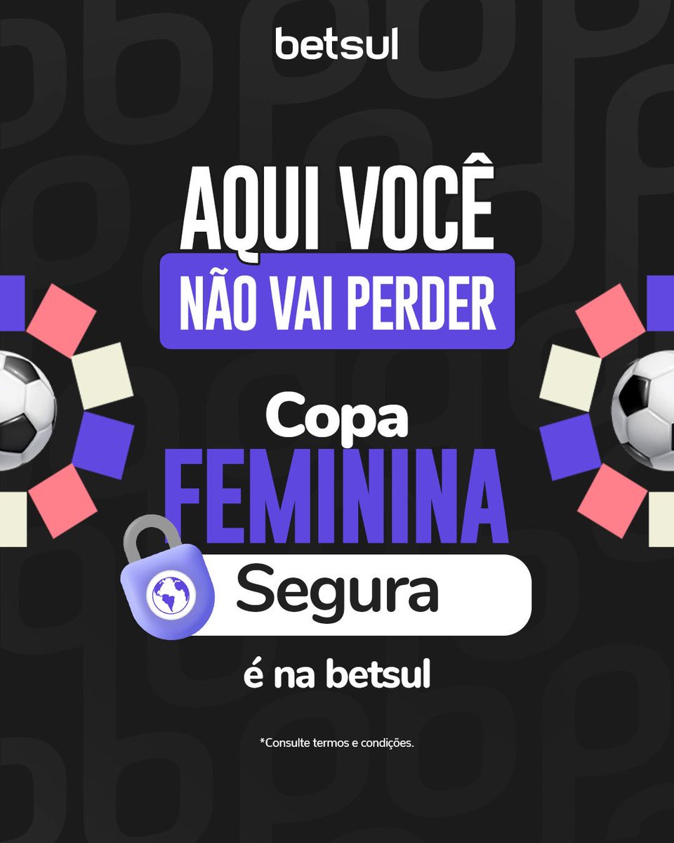 betsuloficial's tweet image. E é hora de você colocar a sua camisa da seleção, para torcermos e nos divertimos juntos na betsul! 

Caso você perca a sua aposta, nós vamos devolver um bônus com 100% com um limite de até de R$ 150,00.

BOM DEMAIS, né? 🤑
Pois é, aqui todos ganham! 😎

#betsul #copafeminina