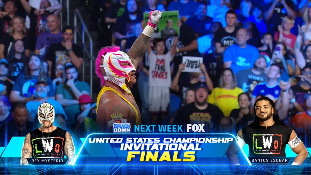 REY WINS!

It's @reymysterio vs. @EscobarWWE in the #USTitle Invitational Finals!

#SmackDown
@FS1