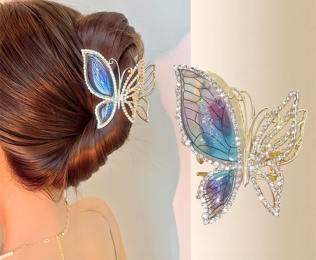 sunflowerchives's tweet photo. dainty blue butterfly claw clip 💙 https://t.co/fn6a6UXvtO