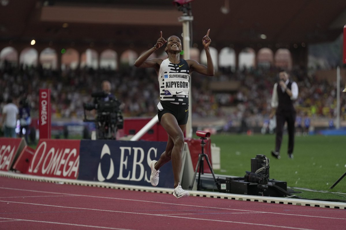 Another World record has fallen. Faith Kipyegon's peerless talent, supreme tenacity and tremendous athleticism has lit up the world again this time in the 1-Mile Monaco Diamond League. Kenya celebrates Faith for being among the best athletes in our lifetime.
