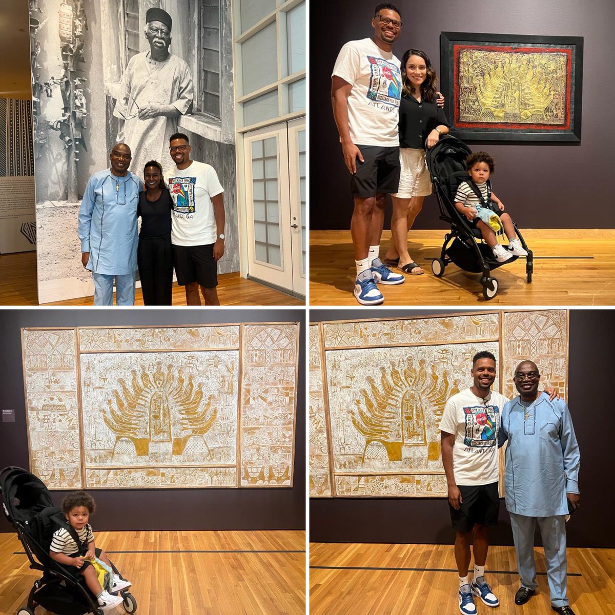 My Dad finally got to see the Bruce Onobrakpeya exhibit at the <a href="/HighMuseumofArt/">High Museum of Art</a>! To my friend Lauren Tate Baeza and curator of this incredible exhibit, thank you. Special moment taking this in with my Nigerian father and family. #RepPhil