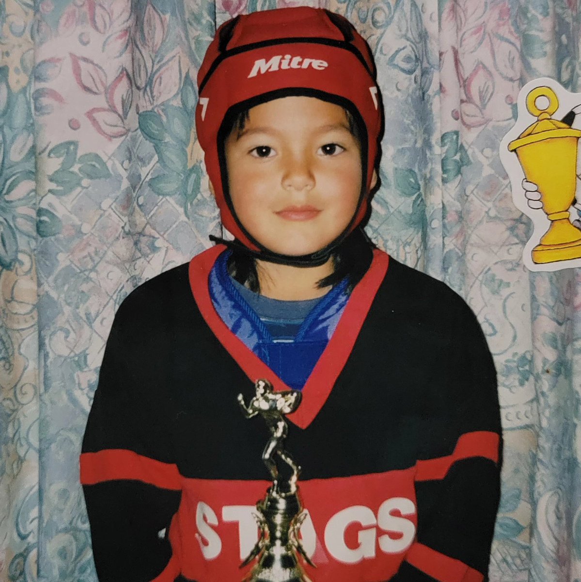 6yrs old and rocking the #RedV since day one 🔥🐲💯!! 

<a href="/NRL_Dragons/">St George Illawarra Dragons</a> #68