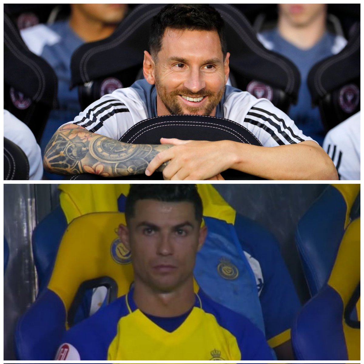 BarcaWorldwide's tweet photo. When you finished Football vs when Football finished you 😭 https://t.co/usBESRkrJR