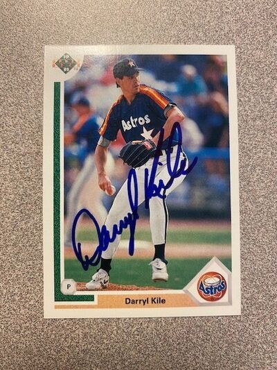 The Last No-Hitter Thrown in the Dome! Darryl Kile autographed rookie card, $50. #Astros https://t.co/3meAjx885t