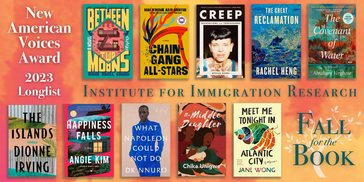 FALL FOR THE BOOK: This year, for the first time, judges Chinelo Okparanta, born and raised in Nigeria, @CleyvisNatera, born in the Dominican Republic, and Sofia Ali-Khan, the daughter of Pakistani immigrants, have decided to release a longlist. @FallfortheBook