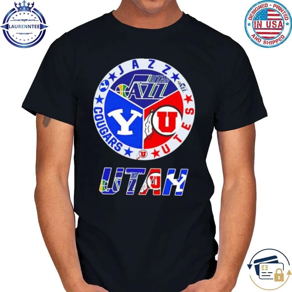 Utah conguars jazz utes logo shirt
order here:  https://t.co/CsCYEIMwuG https://t.co/yku1HBTS3U