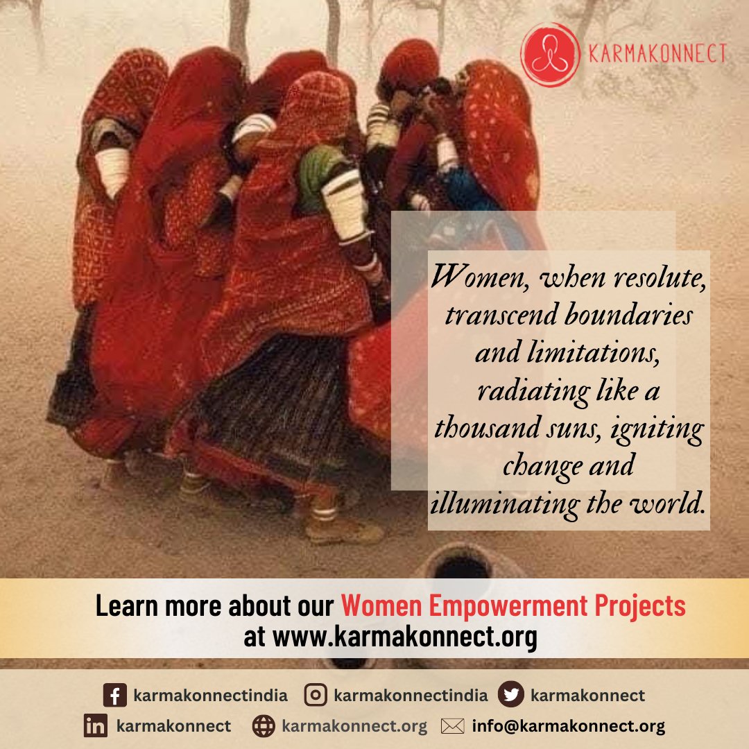 KarmaKonnect's tweet photo. #WomenPower Steve McCurry's powerful photograph captures resilient women finding strength in each other amidst dust storm, in Rajasthan. Fearlessly facing the tempest, they sing, eagerly awaiting rain after 13 yrs.
KarmaKonnect salutes such powerful women: https://t.co/M9u0THkRXF https://t.co/q5Ag5RdEVQ