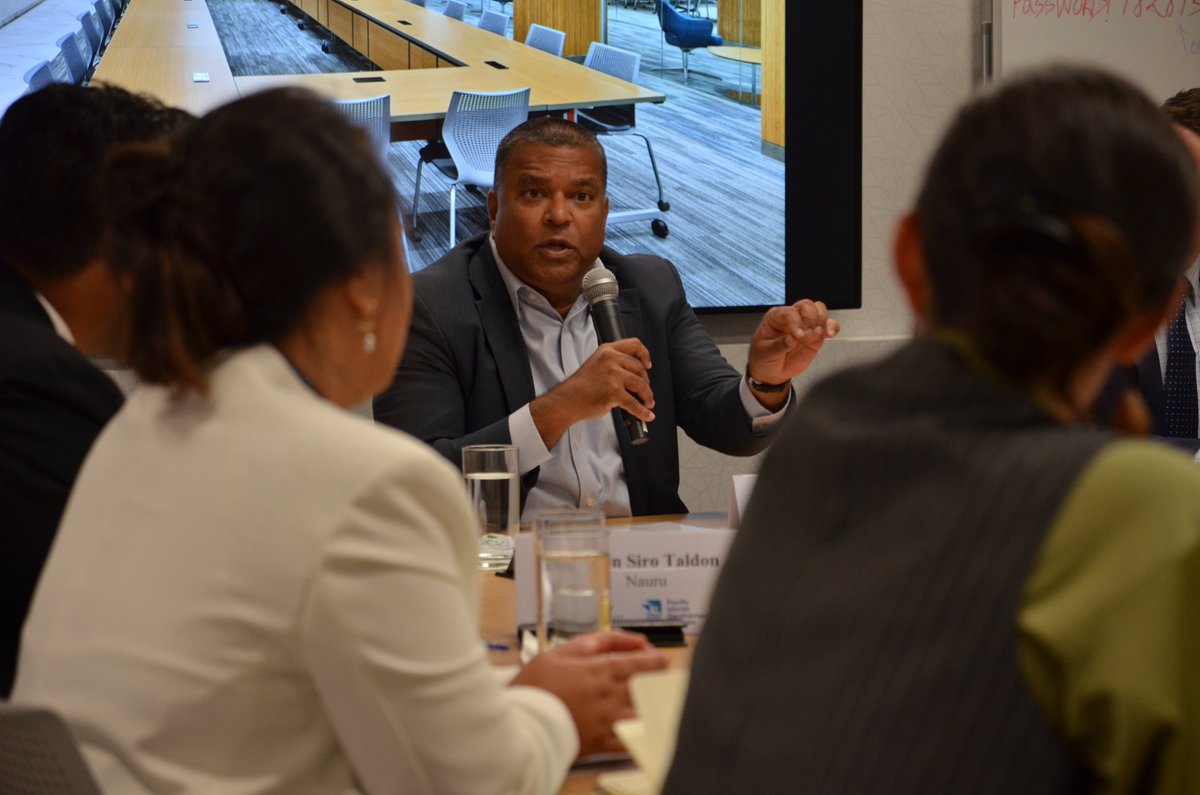 PIDP_EWC's tweet photo. It was a full first day for the #RPIL fellows in Washington DC! Informative discussions on US-Pacific relations were held with @RepEdCase, @RepJillTokuda, @SatuLimaye, and Gerald Zackios, Amb of the Republic of the Marshall Islands to the US. https://t.co/dw9RTUFYWU