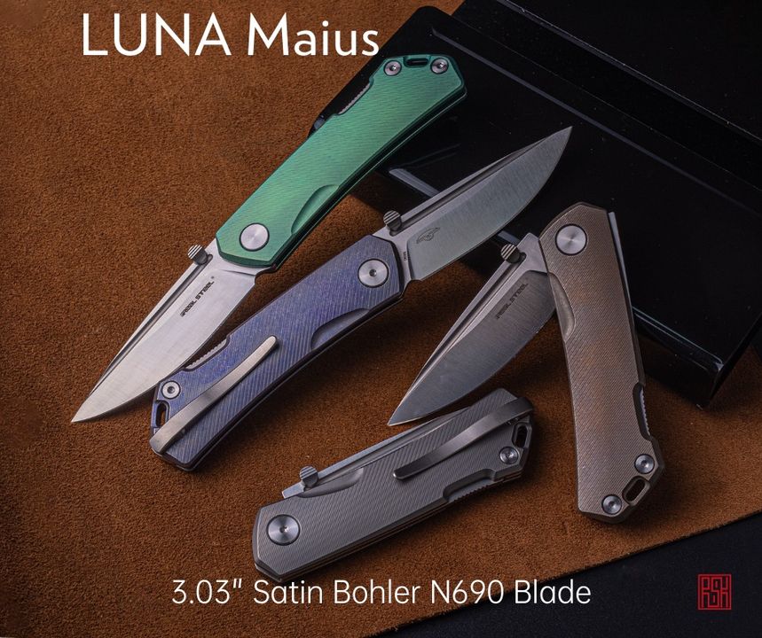 realsteelknife's tweet photo. https://t.co/0ZTgdNH3hK 
⚙️Precision meets Perfection! 
💼 Luna Maius back lock knife, engineered with removable thumb studs and crafted with milled Ti handles, it's a force to be reckoned with! 

#LunaMaius #backlock #luna #realsteelknives https://t.co/uPXyznpAEd