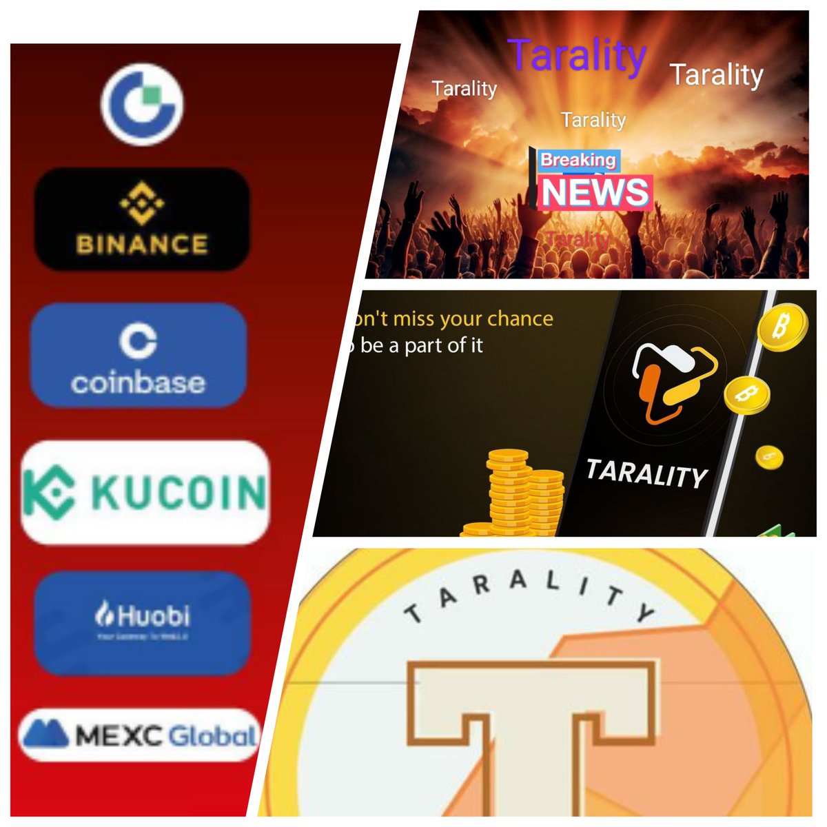 Pawanku71632285's tweet photo. Greetings Tarality Community!
Prepare for an upcoming updated Buyback+Burning+New Exchange Listing π
Letβs watch out for the new upcoming updated ππ
#TaralityBlockchain #TaralityDex #TaralityCex
@AbhijitTaral
@TaralityCoin
@binance
@BSCGemsAlert
@kucoincom
@gate_io https://t.co/LImXDSQky5
