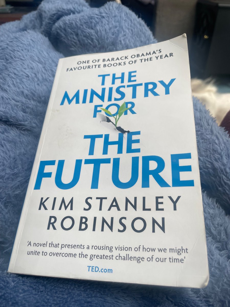ceraahwd's tweet photo. Finally finished the Ministry for the Future, which was published 3 years ago, but is extraordinarily well researched. It rings horribly prescient as to climate change’s sociopolitical as well as natural impacts, &amp; reminds us that money flow is the nub of all change. https://t.co/H0P5qsWZev