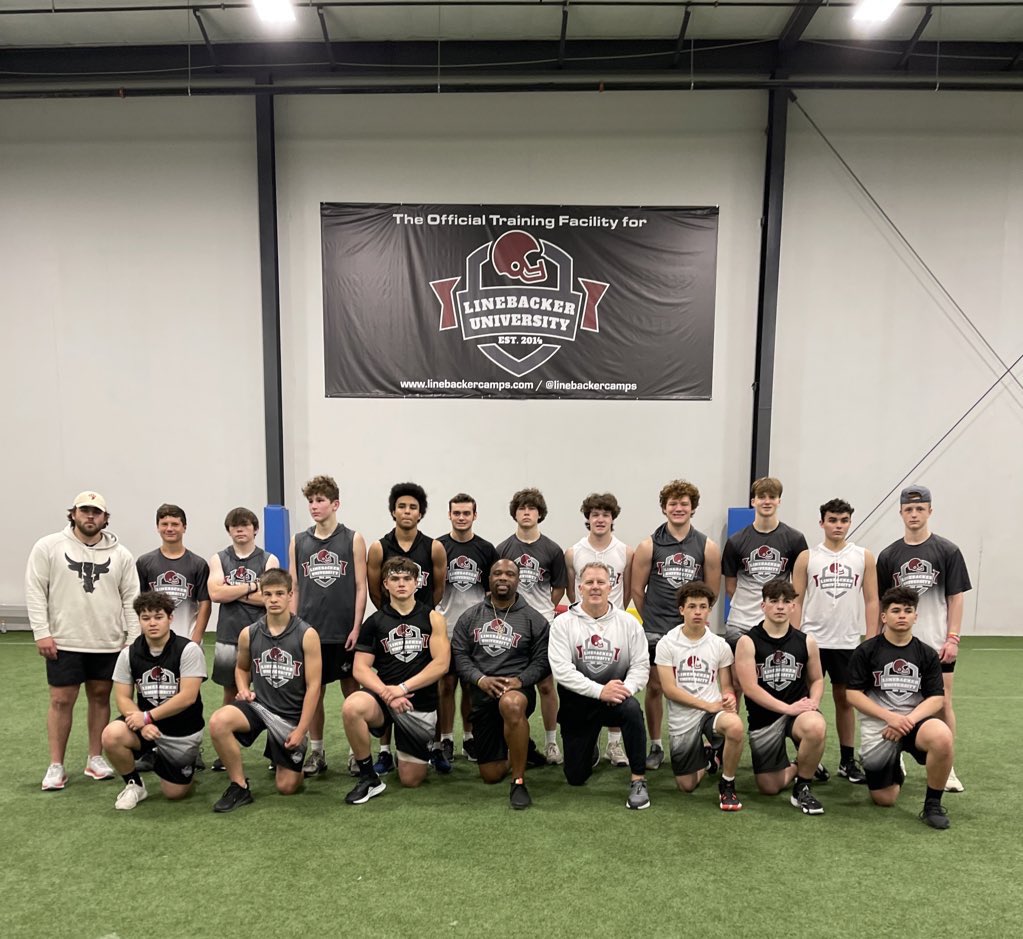 I am attending <a href="/LinebackerCamps/">LinebackerUniversity</a> for my 3rd training camp this weekend. Getting better every day. <a href="/anticodalton/">Antico Dalton</a> <a href="/mmlbuniversity/">coachmonroe</a> <a href="/CoachBigPete/">Peter "Coach Big Pete" Leinweber</a> <a href="/EDGYTIM/">Timothy “EDGYTIM” OHalloran</a> <a href="/Rivals/">Rivals</a> <a href="/underdogrush/">Underdog Training</a>  <a href="/One11Recruiting/">One11 Recruiting</a> <a href="/DeepDishFB/">DEEP DISH FOOTBALL</a> <a href="/KanelandFB/">Kaneland Football</a> @Rivals_Clint <a href="/247fbrecruiting/">Football Recruiting</a> <a href="/FbRecruitCoach/">Football Recruit Coach</a>