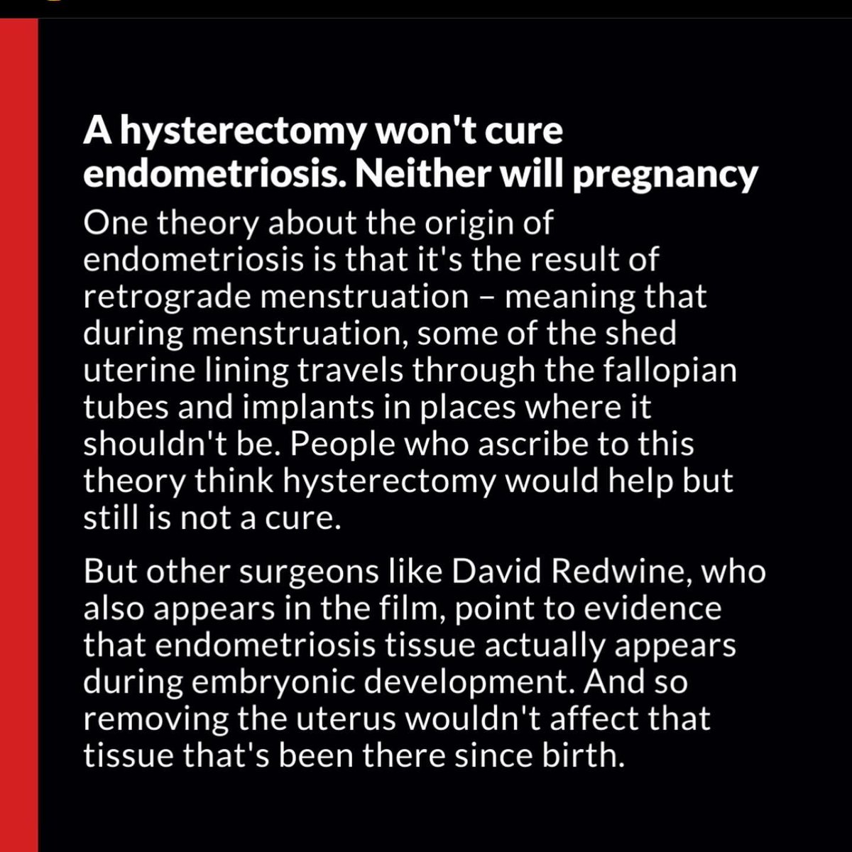 Thank you <a href="/NPR/">NPR</a>! 

#endometriosis